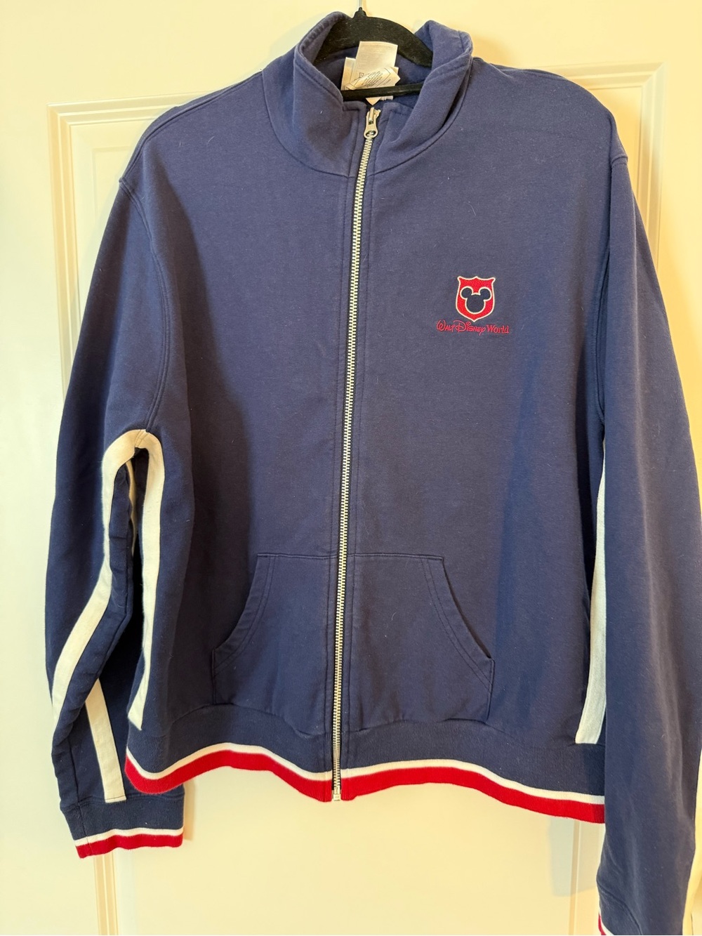 Disney Navy Zip Jacket with Red & White Trim